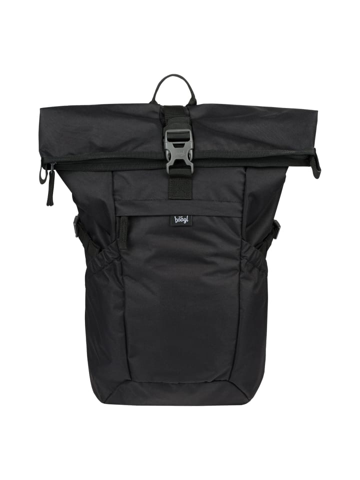 Rucksack Roll in Schwarz - 26x53x20cm