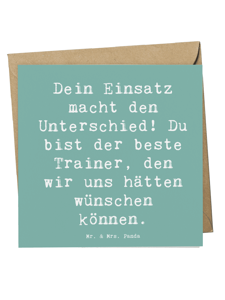 Deluxe Karte Spruch Trainer Unterschied mit Spruch in Meeresbrise