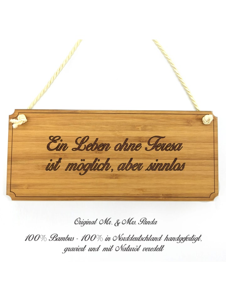 Wegweiser Teresa mit Spruch in Keine Angabe