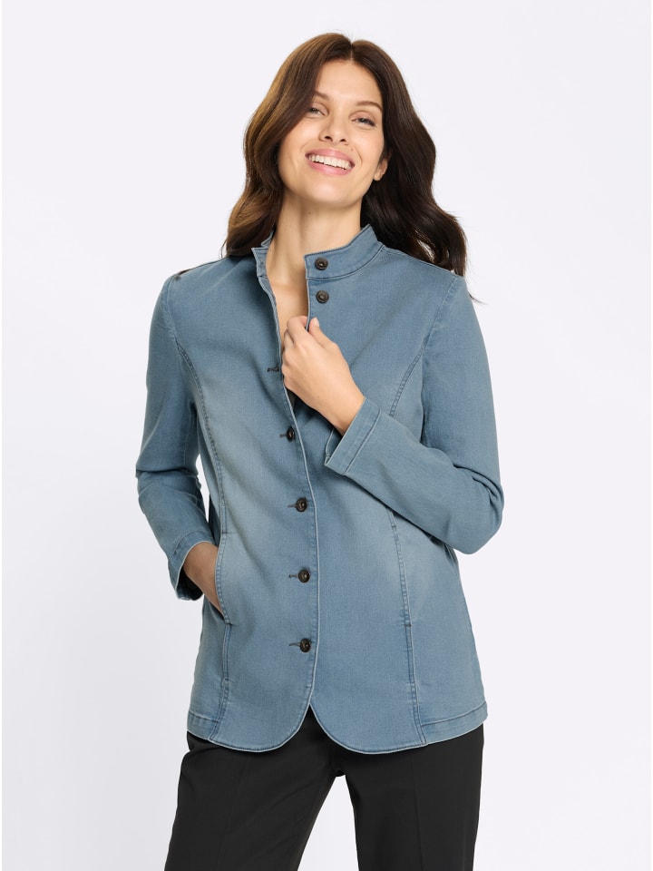 Jeans-Jacke in blue-bleached