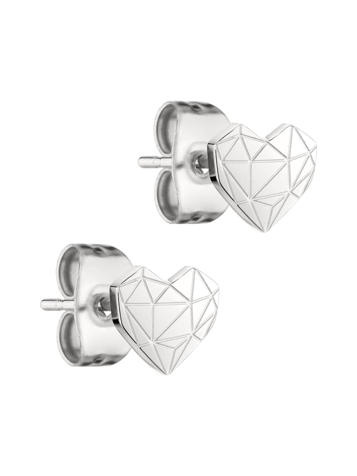 Ohrstecker Broken Heart Mini in silber