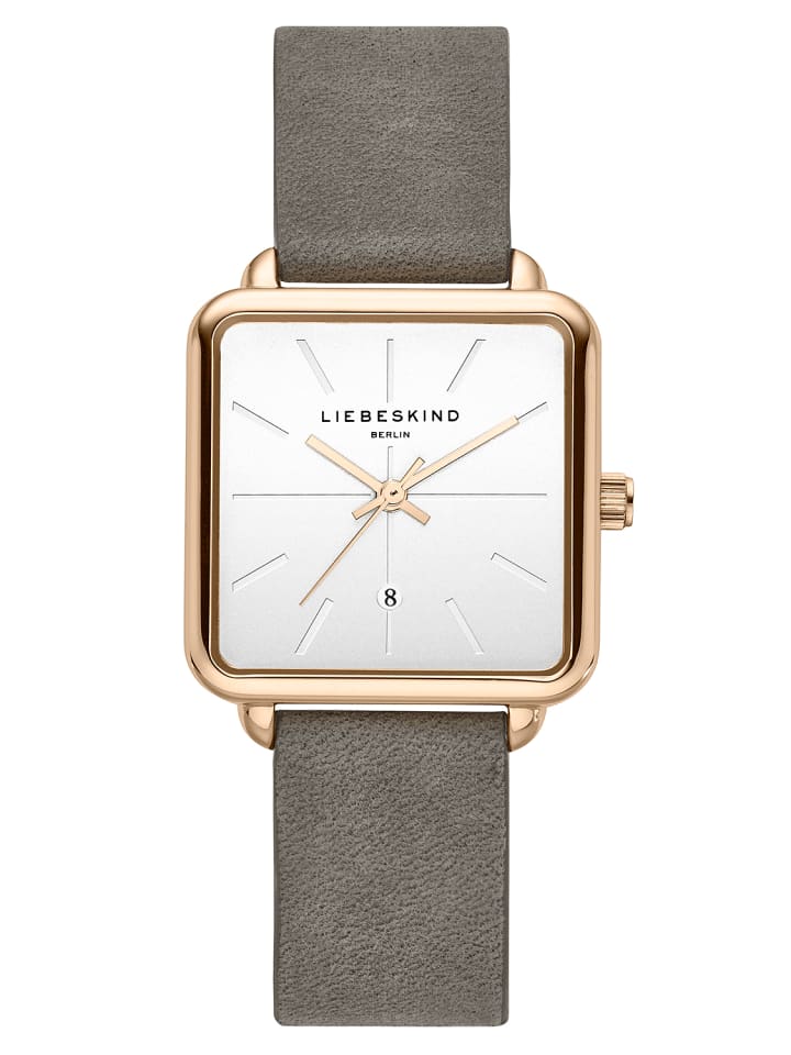 Armbanduhr The Classic Square in grau