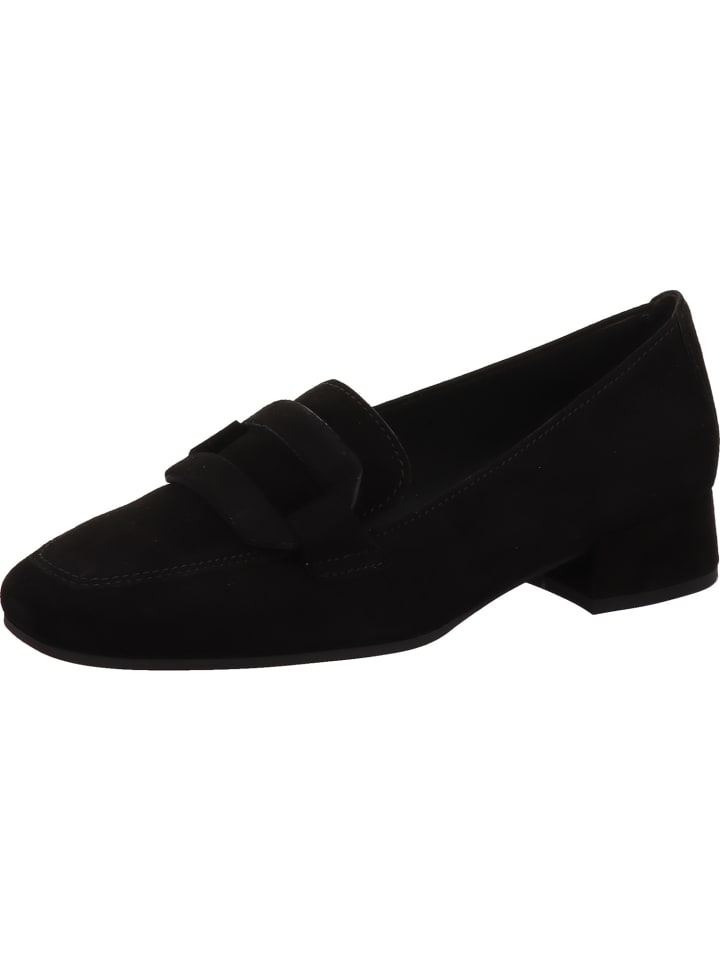 Mokassin Slipper in schwarz