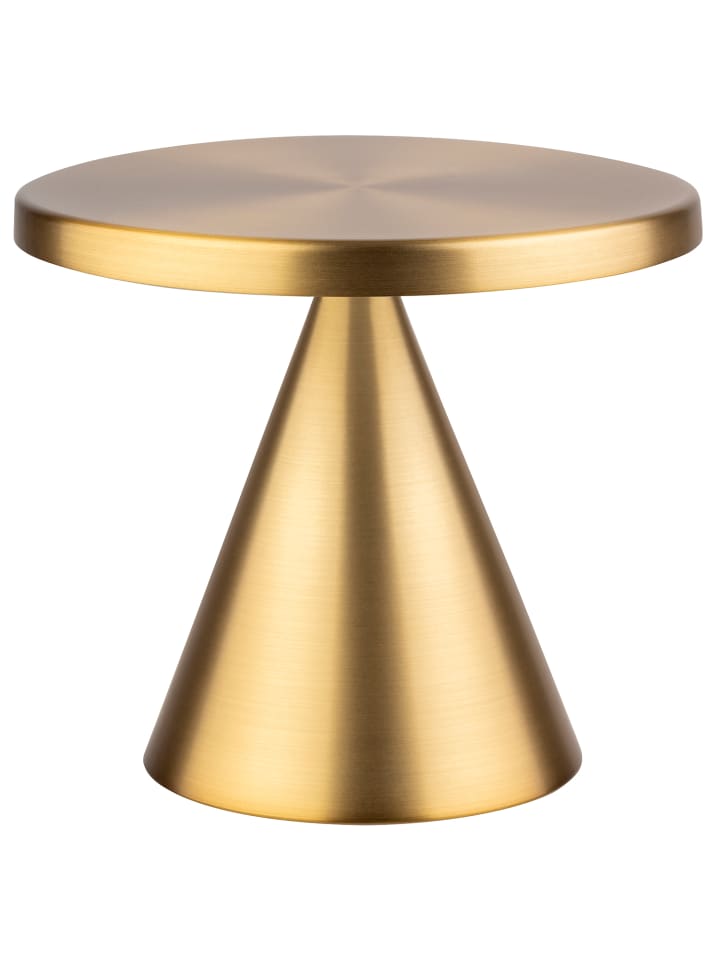 Tischleuchte in gold, Ø 13 cm, H: 11,5 cm, Metall