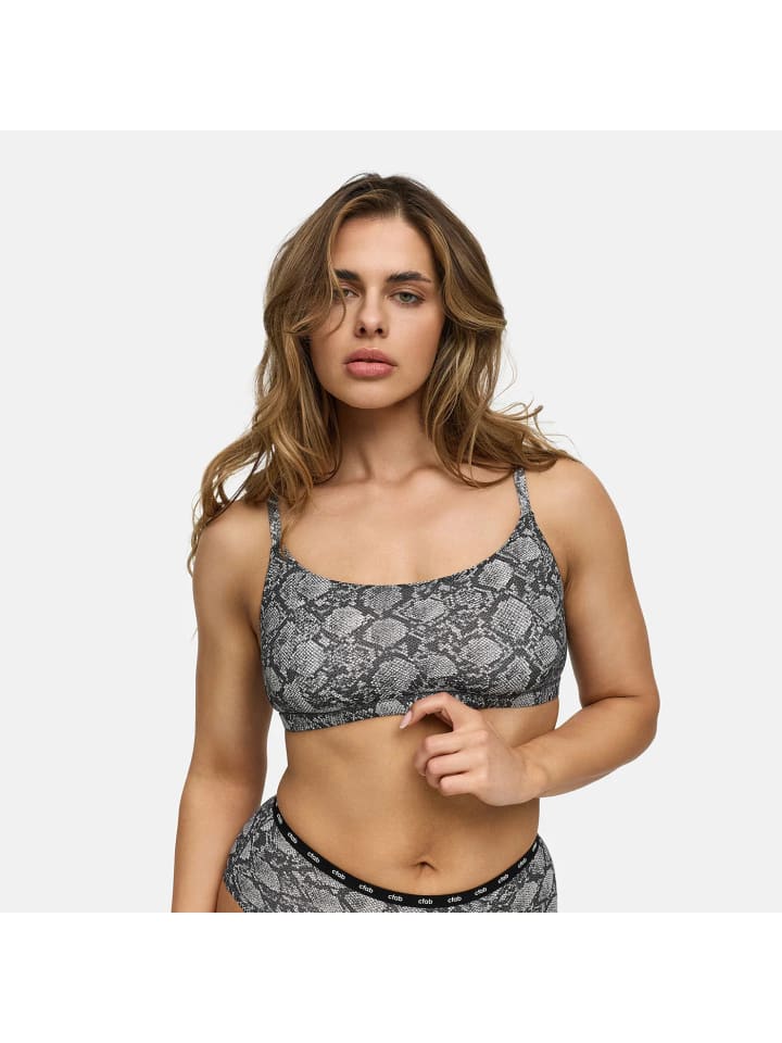 Scoop Bralette in Schlange