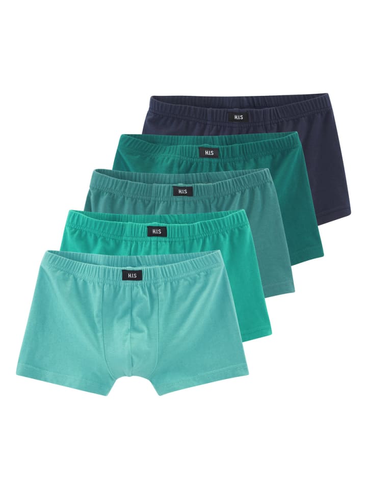 Boxer in blau, hellblau, navy, petrol, dunkelpetrol
