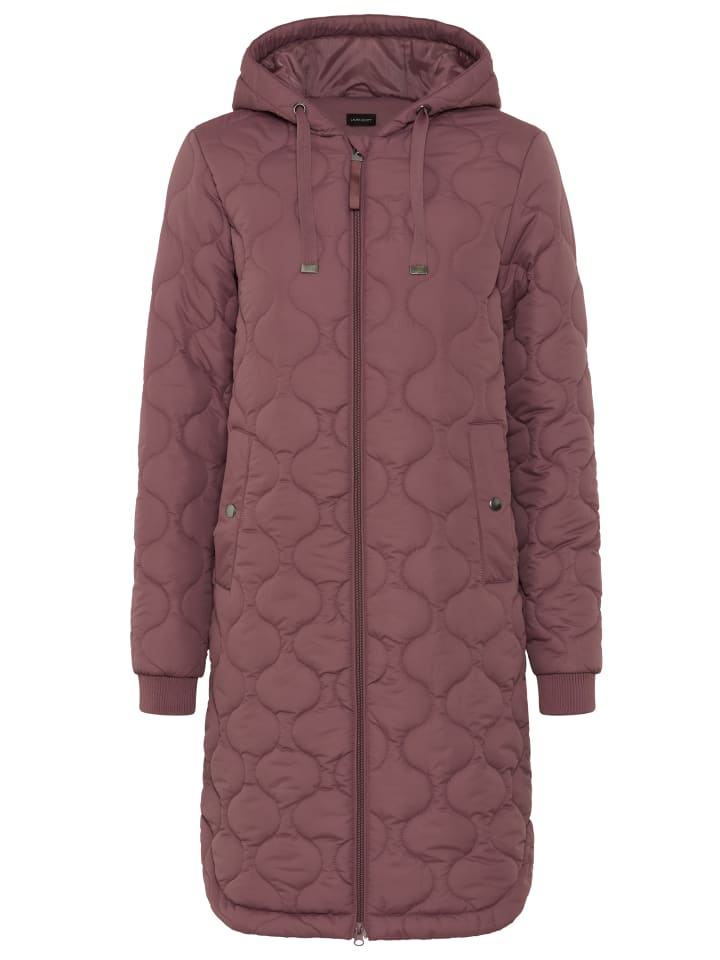 Steppmantel in rose braun