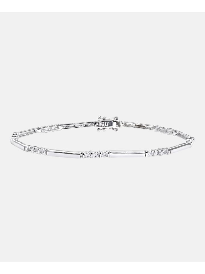 Armband aus 375 Weißgold mit Diamant