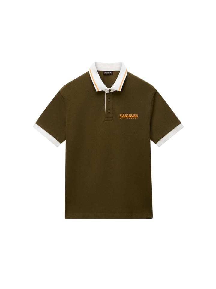 Polo E-ZERI SS in Dark Olive