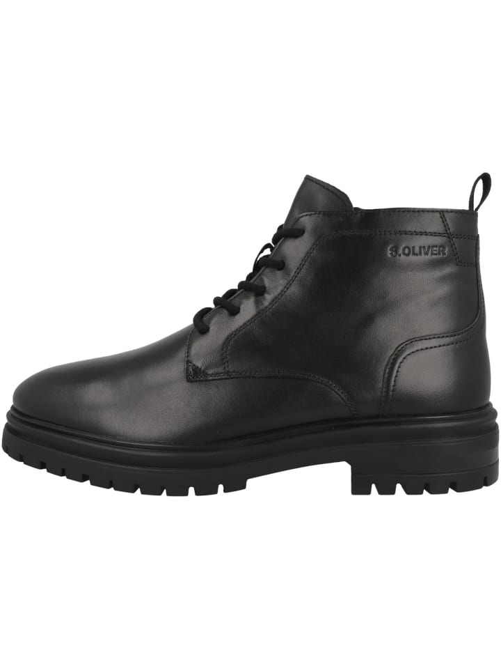 Schnürboots 5-16228-43 in schwarz
