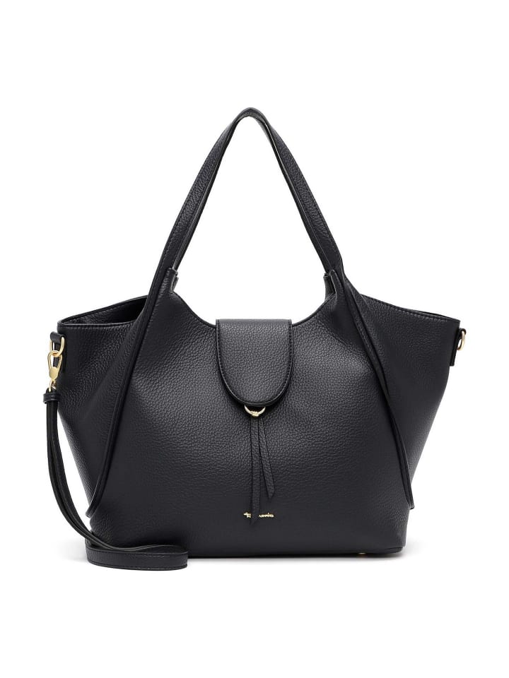 TAS Manuela Schultertasche Leder 47 cm blue
