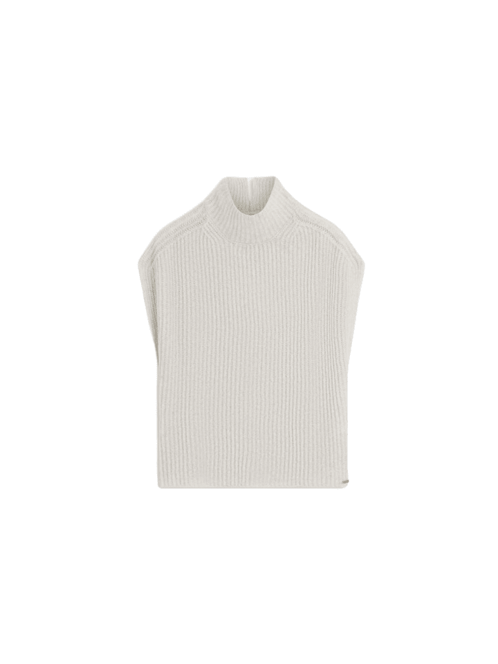 Rippstrick-Pullover im Oversized-Stil in BEIGE