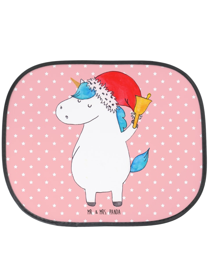 Sonnenschutz Pkw Einhorn Weihnachtsmann ohne Sp... in Rot Pastell