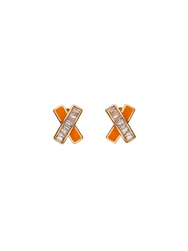 Women Earrings in ROSE_GOLD_ORANGE