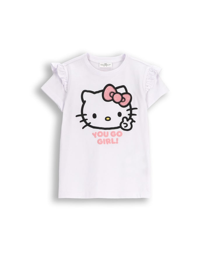 T-Shirt mit kurzen Ärmeln in weiß