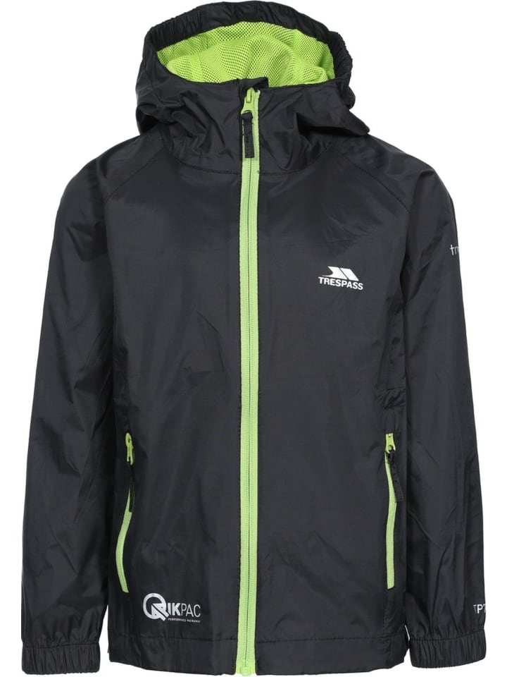 Kinder Regenjacke in Schwarz
