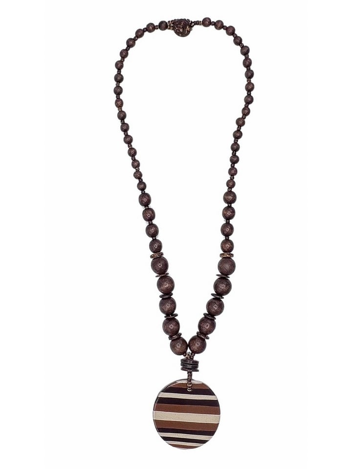 Lange Kette " Carolin " in braun