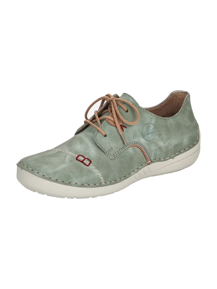 Komfort Schnürschuhe in Grün