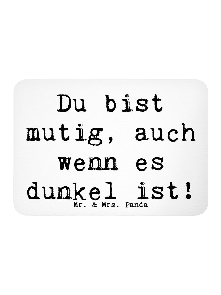 Kühlschrankmagnet Spruch Angst vor Dunkelheit ü... in Weiß