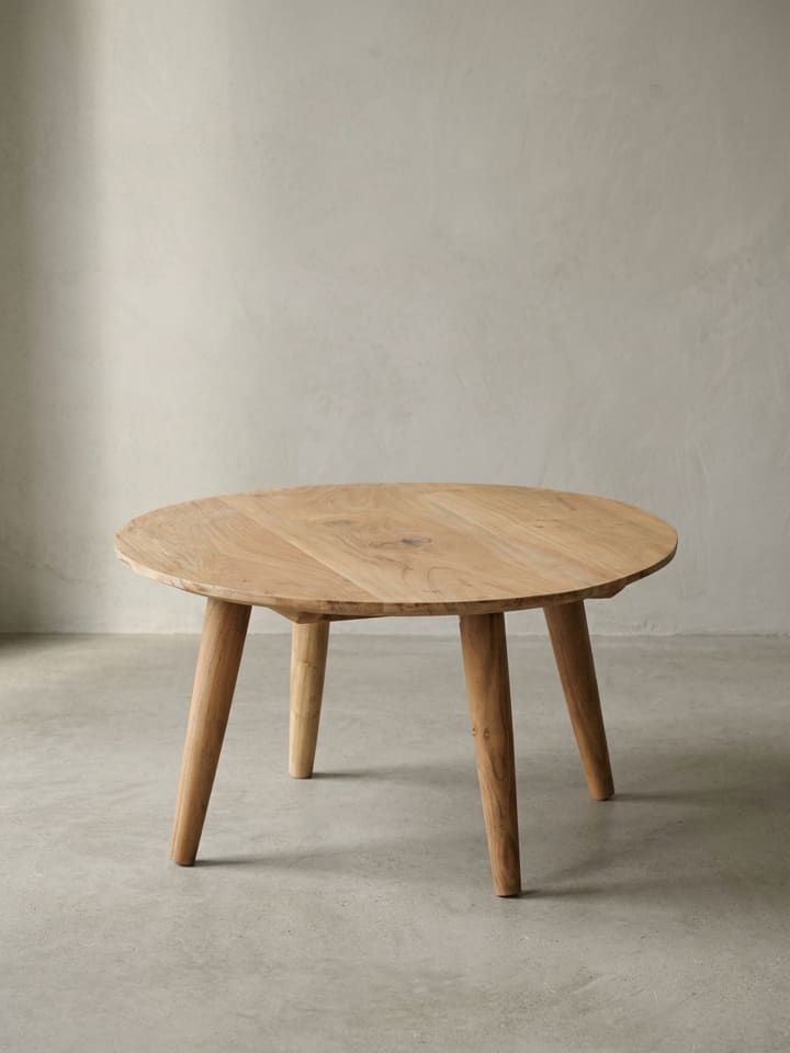 Couchtisch | Akazie, ø75x40cm, Massivholz, Rund