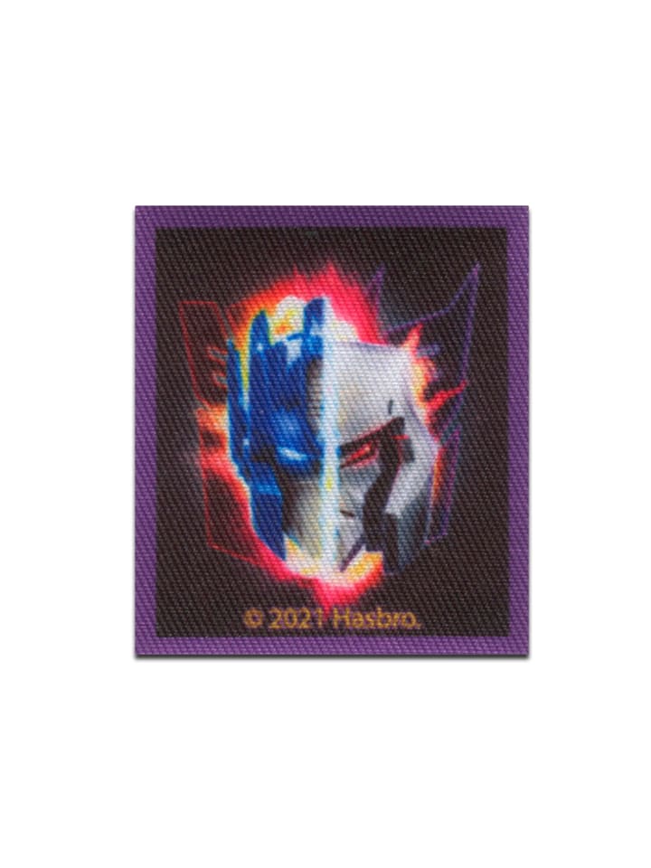 Transformers Optimus Prime & MegatronApplikation Bügelbild inSchwarz