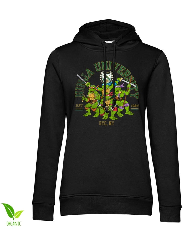 Hoodie "Ninja University Girly Hoodie" in Schwarz