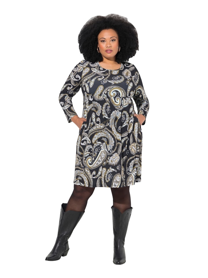 Midikleid in schwarz
