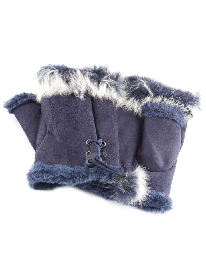 Finger Handschuhe in Blau