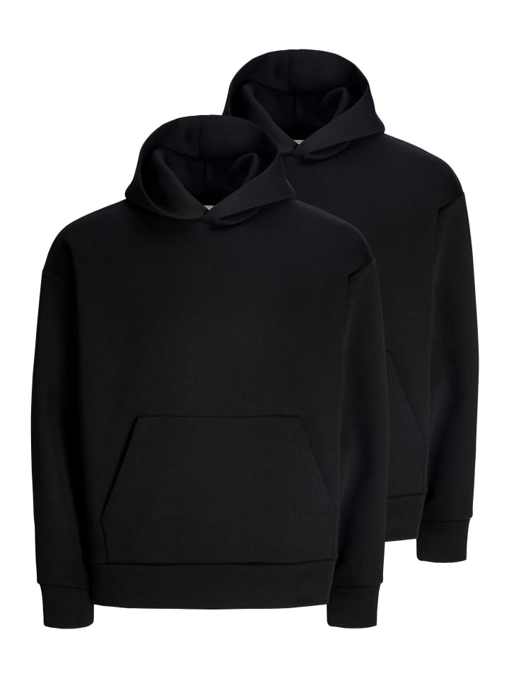 Sweatshirt / Hoodie Barron in Schwarz