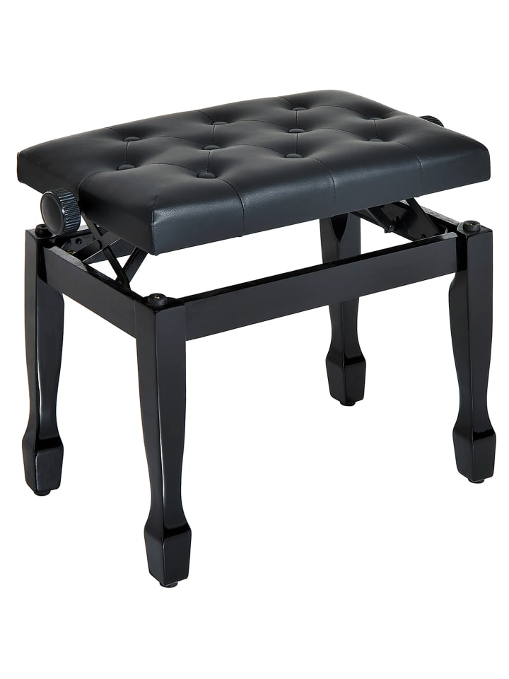 Klavierhocker in Schwarz 64L x 35B x 55H cm