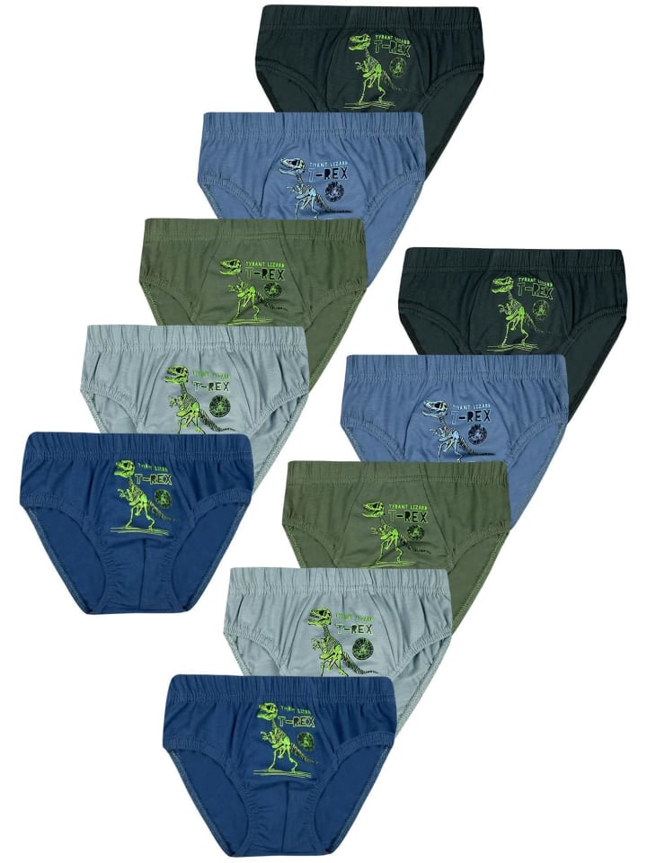 10er Set Slips- T-Rex - Bunt