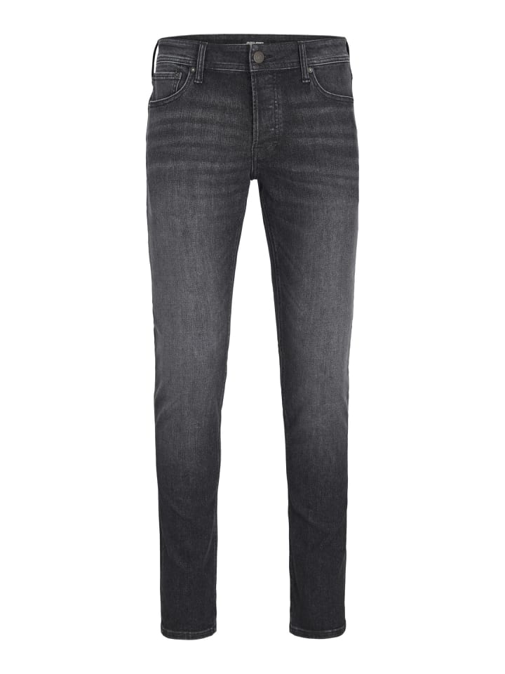 Slim Fit Jeans in Black Denim
