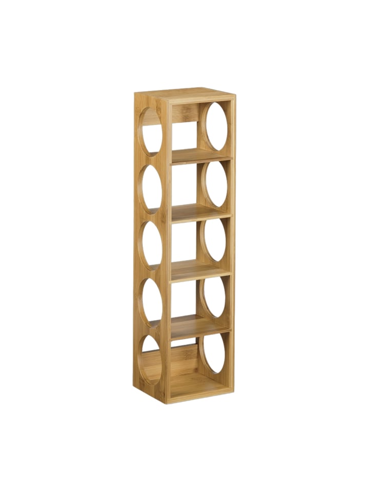 Weinregal in Natur - (B)14 x (H)53 x (T)12 cm