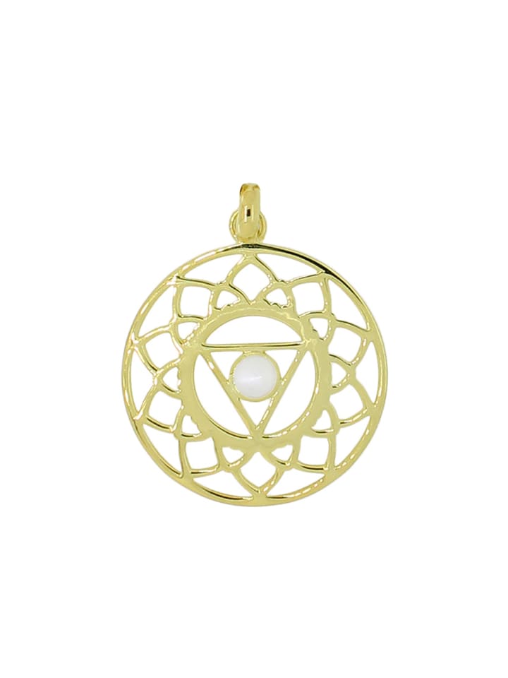 Anhänger "Hals-Chakra vergoldet" in Gold