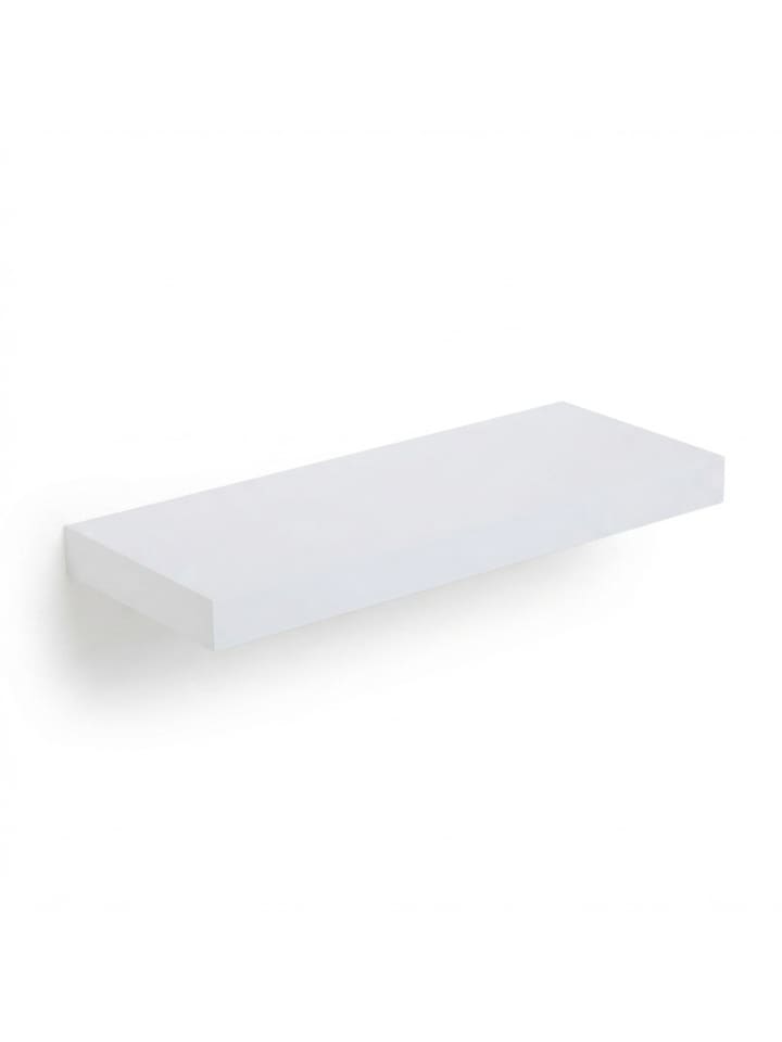 Wandregal in Weiß - (B)50 x (H)4 x (T)23 cm
