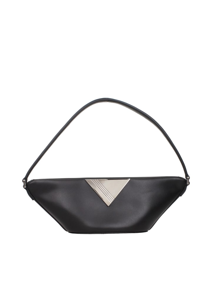 Schwarz Leder Handtasche