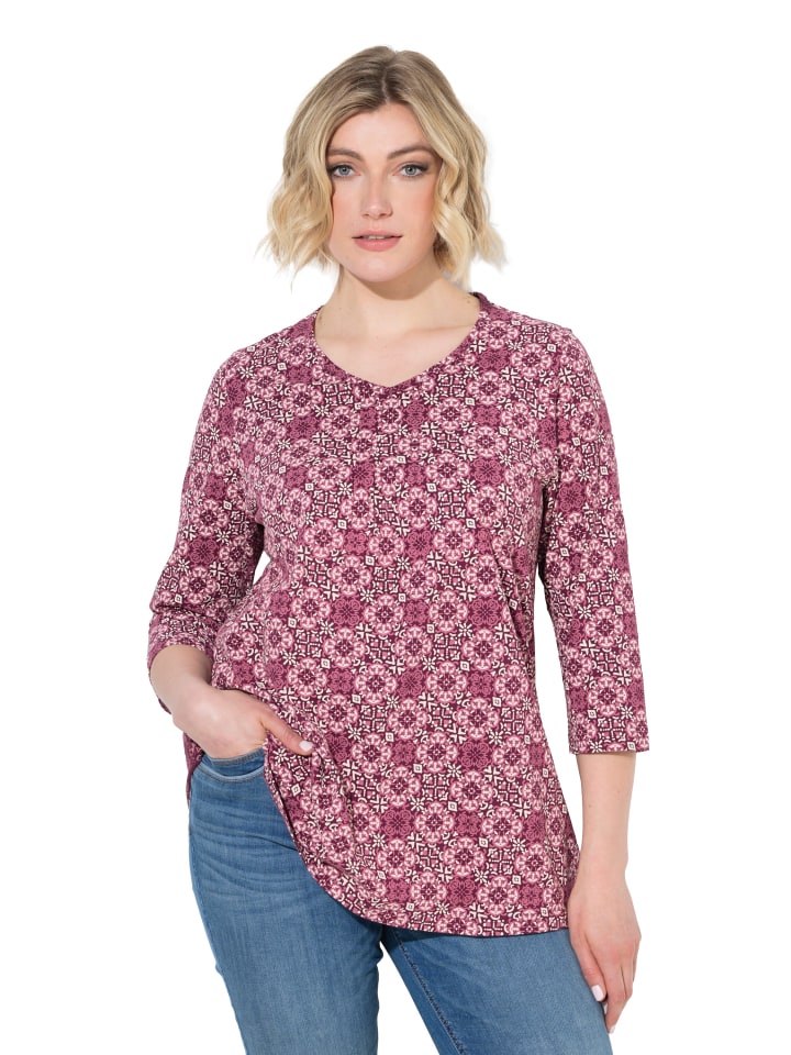 Shirt in dunkle beere