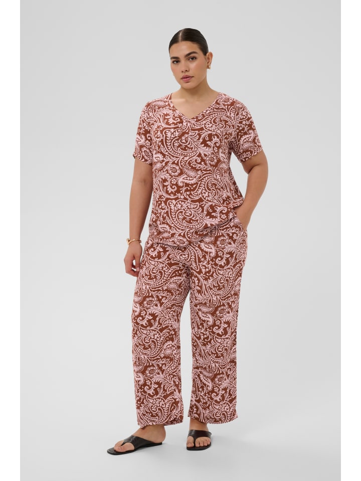 Casual Hose KCdala Loose fit in Henna Ballerina Paisley