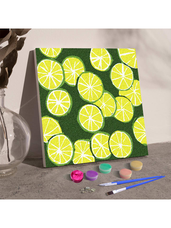 Exlusive 3D-Strukturmalerei Set -Limetten