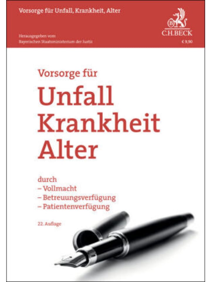 Buch - Vorsorge für Unfall, Krankheit, Alter