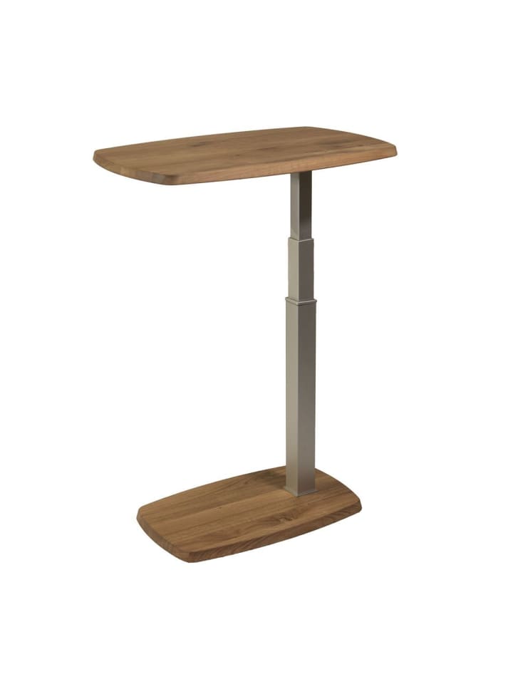 BEISTELLTISCH Catarina höhenverstellbar 60x40x55 Massivholz Wildeiche