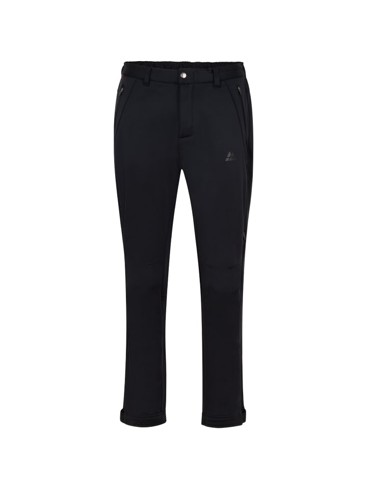 Outdoorhose Soft Shell in schwarz
