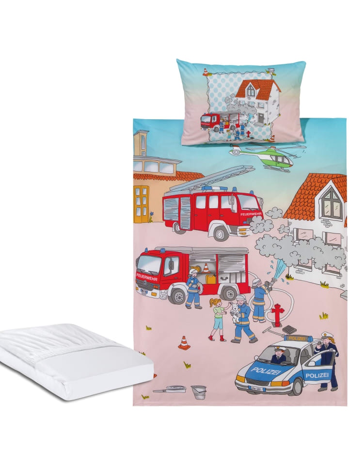 Kinder-Bettwäsche Sparpaket 3-teilig in bunt