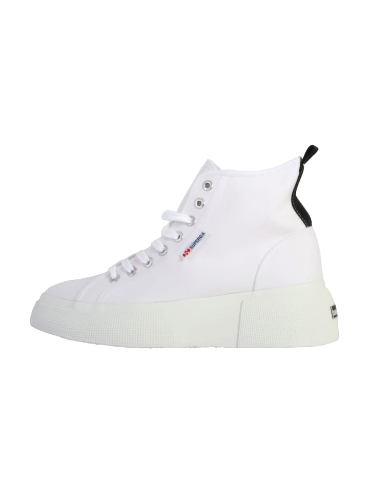 Bubble Mid – Hoher Sneaker mit Schnürung Weiß