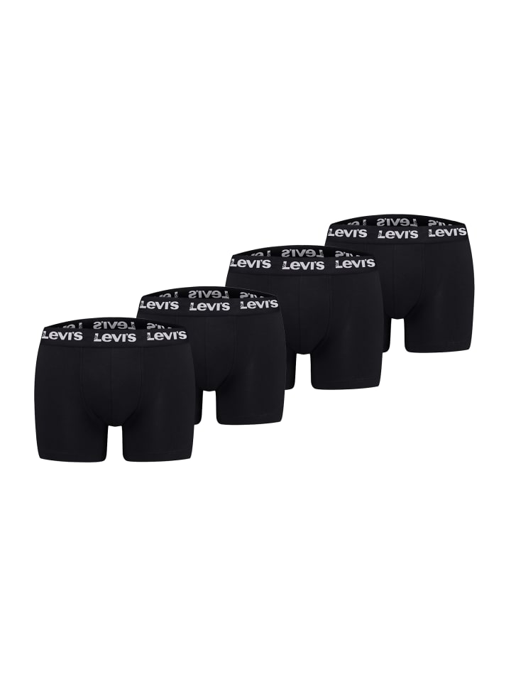 Boxershorts LEVIS Men Repeat Logo Boxer 4P in Black
