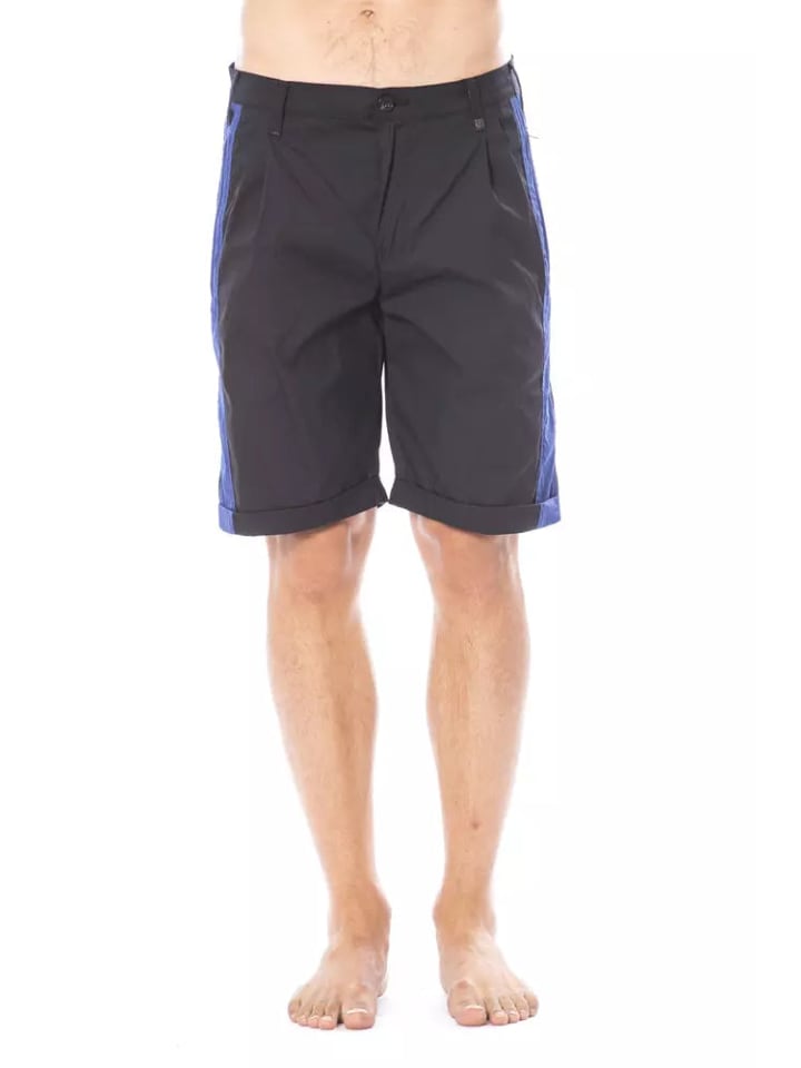 Schwarz Baumwolle Herren Casual Kurz