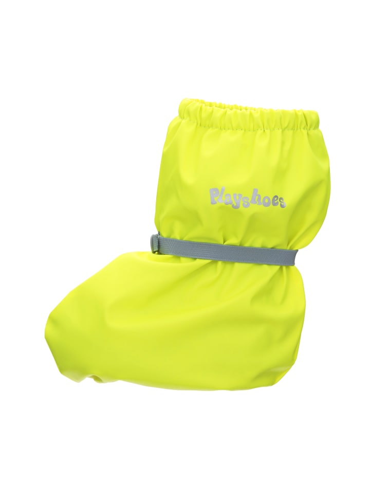 Regenfüßlinge mit Fleece-Futter in Neongelb