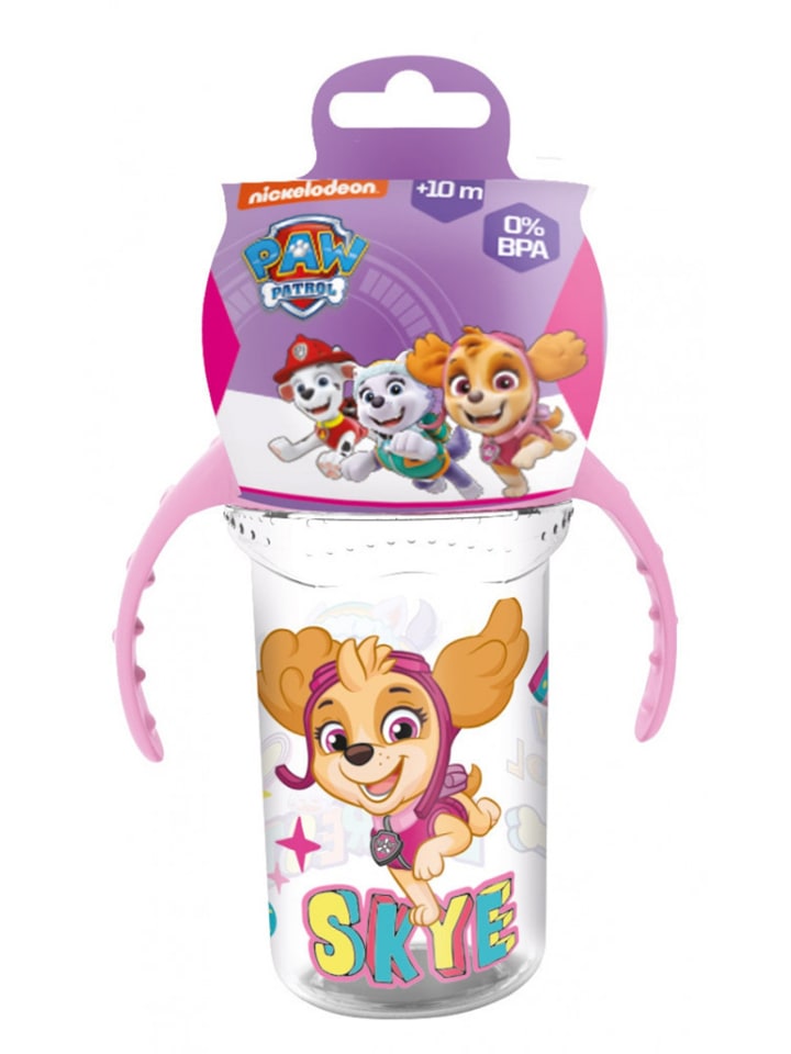 Lernbecher 330 ml weiß rosa