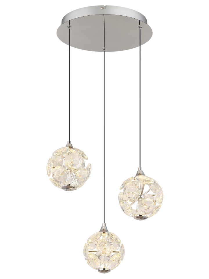 Hängeleuchte "VIRINA" in silver