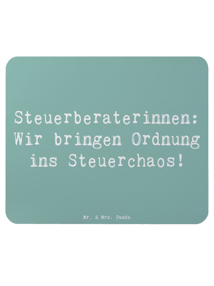 Mauspad Spruch Steuerberaterin Ordnung mit Spruch in Meeresbrise